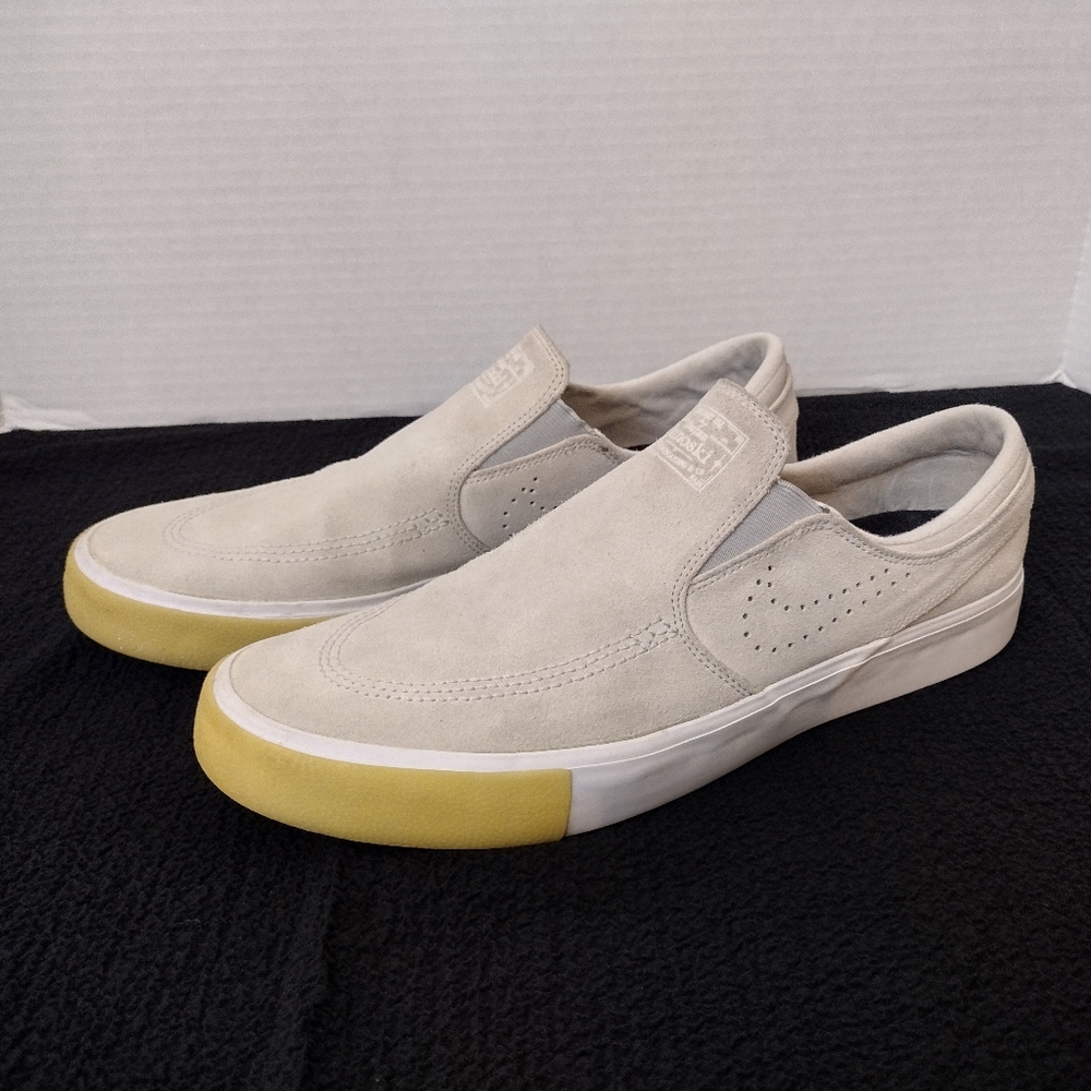 Nike Stefan Janoski Slip On Sneakers Men 11 Vast Grey Suede